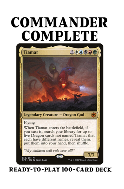 Tiamat DRAGON TRIBAL Magic MTG Custom Commander Deck - Image 1