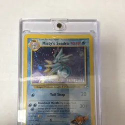 Pokemon TCG Misty's Seadra Gym Heroes Prerelease Holo Rare 9/132 2000 70 HP - Image 3