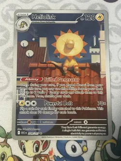 Pokemon TCG Heliolisk 229/217 IR Ascended Heroes 2026 Holo Rare NM - Image 1