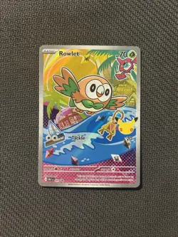 Pokemon TCG Rowlet MEP 043! NM Condition! See Description! Printing Error! - Image 1