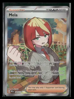 Mela 140/131 Holo Ultra Rare Prismatic Evolutions NM/M Pokemon - Image 1