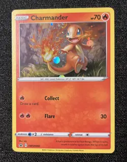 Pokemon Charmander Holo SWSH092 Sword & Shield Black Star Promo TCG - Image 1
