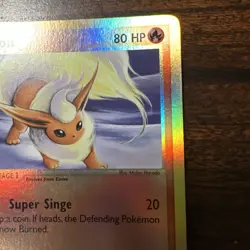 Pokemon Flareon 5/100 Sandstorm Reverse Holo Rare DMG/HP - Image 3