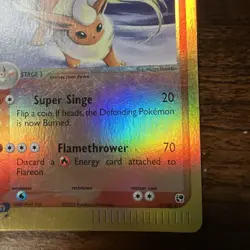Pokemon Flareon 5/100 Sandstorm Reverse Holo Rare DMG/HP - Image 4
