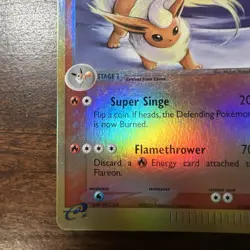Pokemon Flareon 5/100 Sandstorm Reverse Holo Rare DMG/HP - Image 5
