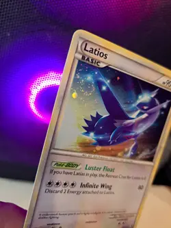 Pokemon TCG Latios Hgss11 Black Star Promo (Cosmos Holo) Holo Swirl - Image 3