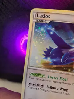 Pokemon TCG Latios Hgss11 Black Star Promo (Cosmos Holo) Holo Swirl - Image 4