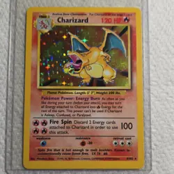 The Pokemon Company 1999 Base Set Charizard 4/102 Holo Rare Stage 2 120 HP - Image 1
