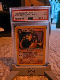 DARK CHARIZARD HOLO POKEMON TEAM ROCKET 4/82 2000 ENGLISCH PSA 7 - Image 1