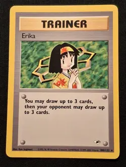 Erika 100/132 Gym Heroes WOTC Pokemon Any 3 Free Ship - Image 1