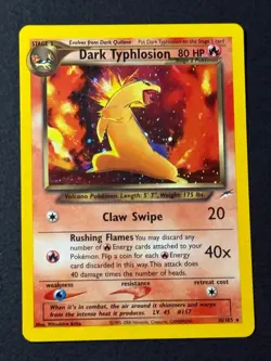 Dark Typhlosion 10/105 Rare Neo Destiny Pokemon Unlimited Holo LP - Image 1