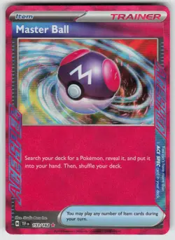 Master Ball 153/162 ACE SPEC Rare Temporal Forces Pokemon Holo Near Mint - Image 1