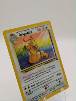 Dragonite 4/62 Holo Rare Fossil Set Vintage 1999 Pokemon WOTC English LP - Image 2