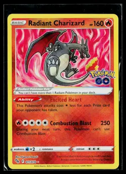 Pokemon GO #011/078 Radiant Charizard NM - Image 1