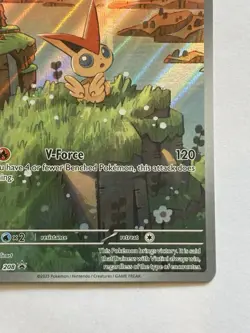 Pokemon TCG Victini 208 SVP Scarlet & Violet Promo Holo ENG 80 HP V-Force - Image 2