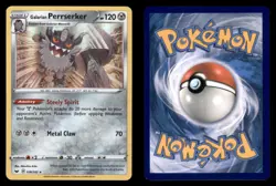 Galarian Perrserker 128/202 Holo Rare Sword & Shield Pokemon TCG NM - Image 3