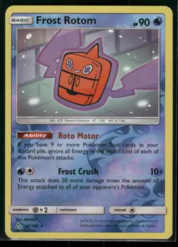 FROST ROTOM 41/156 RARE ULTRA PRISM POKEMON REVERSE HOLO NM/M - Image 1