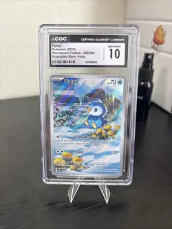 Pokemon Piplup 098/094 Phantasmal Flames Illustration Rare Holo CGC 10 Psa - Image 1
