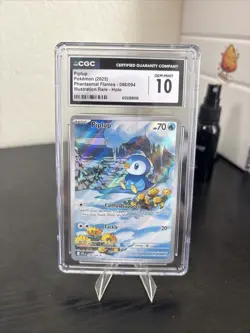 Pokemon Piplup 098/094 Phantasmal Flames Illustration Rare Holo CGC 10 Psa - Image 3