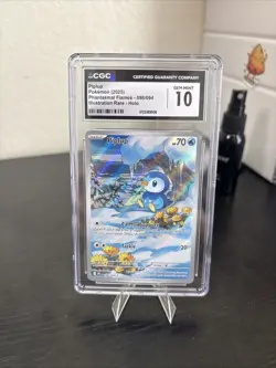 Pokemon Piplup 098/094 Phantasmal Flames Illustration Rare Holo CGC 10 Psa - Image 4