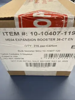 SEALED CASE OF 6x Booster Box Chaos Rising ME04 Pokemon TCG New factory sealed ! - Image 2