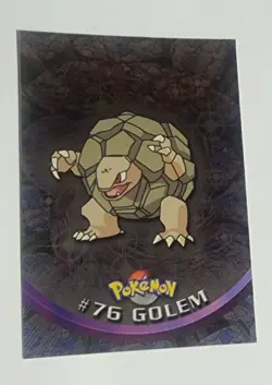 1999 Topps Pokemon TV Animation Series 1 Golem #76 Blue Logo Foil - Image 1