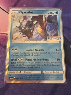 [NM] Gyarados 008/SM-P Reverse Holo | Pokemon Promo Indomaret Stamped Indonesian - Image 1