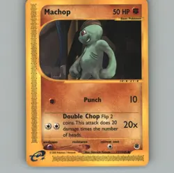 Machop 117/165 Common Expedition Base Set Pokemon Lightly Played - Image 1