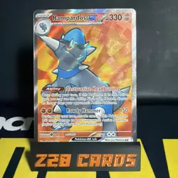 Rampardos ex 100/084 ME05: Pitch Black NM Pokemon TCG Ultra Rare - Image 1