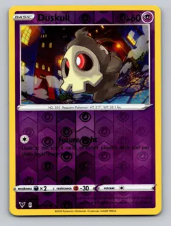 Duskull 069/185 Common Vivid Voltage Pokemon Reverse Holo NM - Image 1