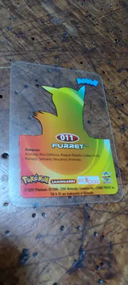 Furret 011 Pokemon Lamincards Edibas - ESP - EXC - Image 2