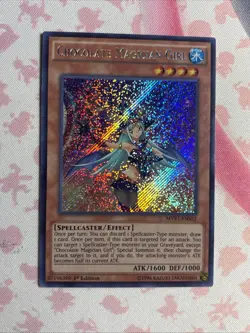 CHOCOLATE MAGICIAN GIRL NM 1ST EDITION SECRET RARE MVP1-ENS52 YUGIOH! - Image 1