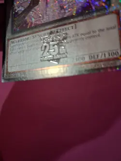 Konami Yu-Gi-Oh! TCG Junk Warrior MZMI-EN006 Secret Rare Holo EN 25th - Image 5