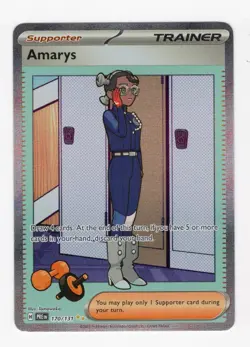 POKEMON TCG Prismatic Evolutions AMARYS Trainer SIR Special Illustration 170/131 - Image 1