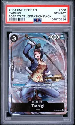 One Piece Tashigi 2023 Celebration Pack #006 PSA 10 Gem Mint - Image 1