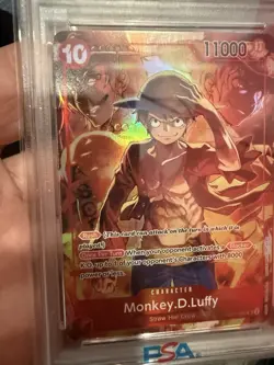 2024 One Piece EN Monkey D Luffy Treasure Boosters Set #006 PSA 10 GEM MINT - Image 4