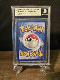 BGS 8 - 1999 Red Cheeks Shadowless Pikachu 58/102 Base Set Pokemon WOTC Error - Image 3