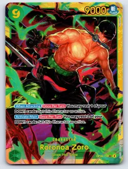 Roronoa Zoro (Reprint) OP06-118 Premium Booster -The Best- Vol. 2 Secret Rare NM - Image 1