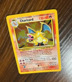 1999 Pokemon TCG Charizard Unlimited Base set Holo Card 4/102 - Image 4