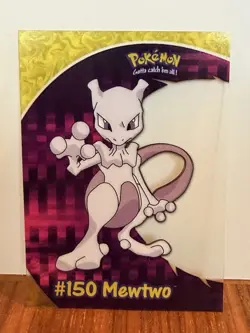 Vintage Pokemon Topps Blue Label Mewtwo #150 Clear Card NM - Image 1
