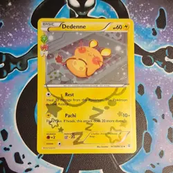 Pokemon Dedenne RC10/RC32 Holo Card 2016 Lightning Basic English Collectible - Image 1
