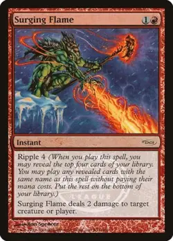 Surging Flame -Foil Light Play MTG Promos: Arena - Image 1