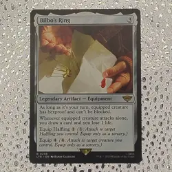Bilbo's Ring 0298 Rare MtG LTR Legendary Artifact NM - Image 1
