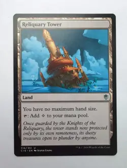 MTG Reliquary Tower (C16) Commander 2016 Regular Uncommon 316/351 - Image 1