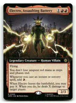 Electro, Assaulting Battery (Extended Art) 260 Marvel's Spider-Man NM/M MTG - Image 1