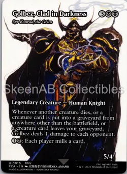 MTG SkeenAB Golbez, Clad in Darkness - Syr Konrad, the Grim (Showcase) FCA NM - Image 1