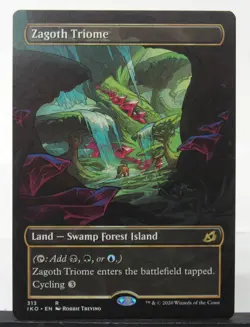 MTG Zagoth Triome Showcase Regular Rare Ikoria: Lair of Behemoths NM - Image 1