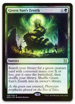 Green Sun's Zenith #169 (Foil) (LP) Eternal Masters EMA Magic MTG - Image 1