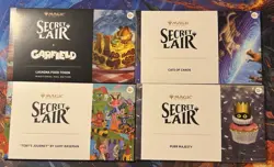 MTG Secret Lair Cats of Chaos Purr Majesty Toby’s Journey plus Garfield token - Image 1