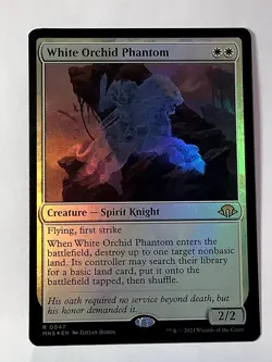 White Orchid Phantom 47 Rare Modern Horizons 3 Magic: The Gathering Foil NM - Image 1